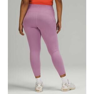 Like New Lululemon High Rise Invigorate 25" Pink Jubilee Leggings Sz 20